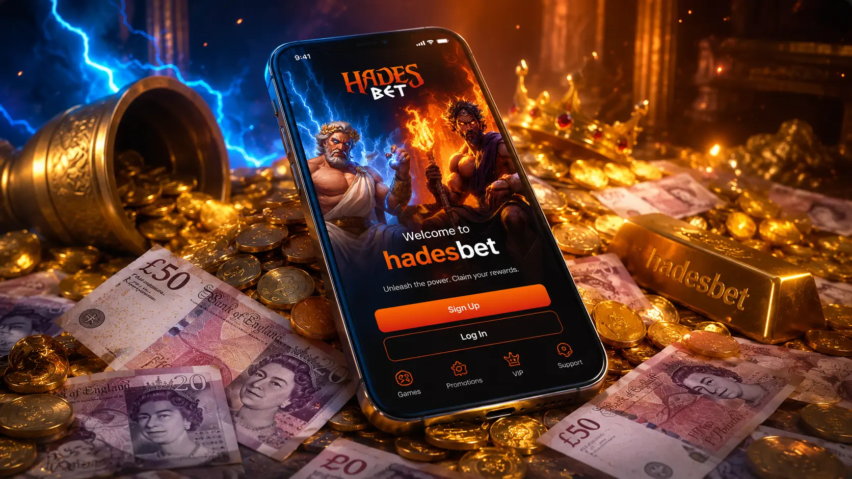 Hadesbet Casino on mobile